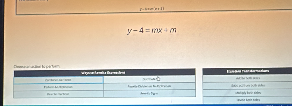 y-4=m(x+1)
y-4=mx+m