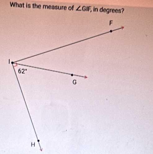 What is the measure of ∠ GIF, , in degrees?