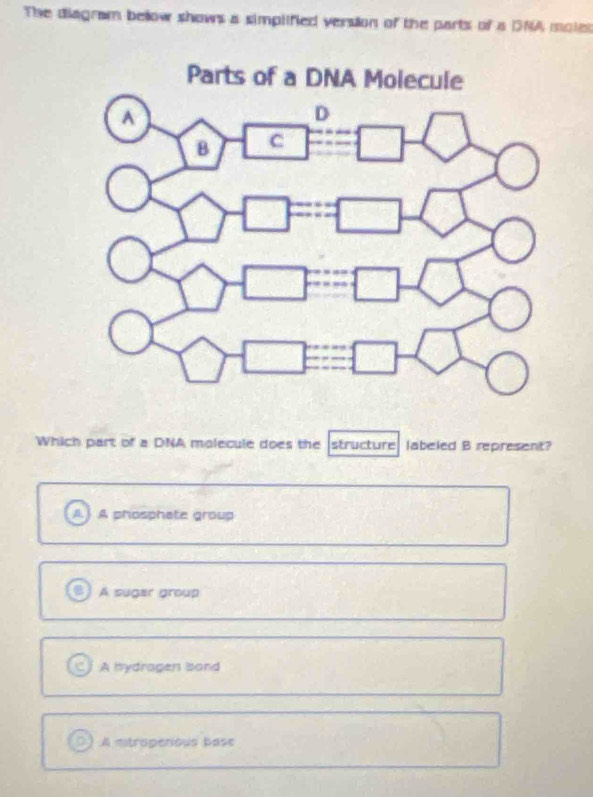 Solved: The diagram below shows a simplified version of the parts of a ...