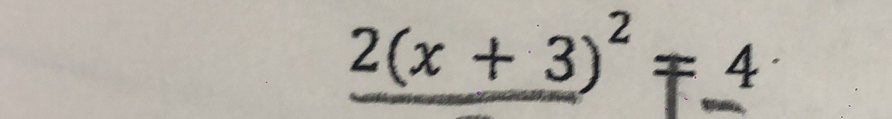 2(x+3)^2=4