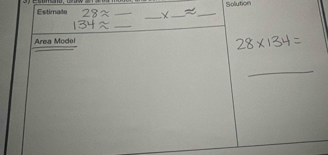 Estimate, draw an arca 
Solution