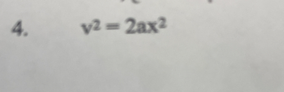 v^2=2ax^2