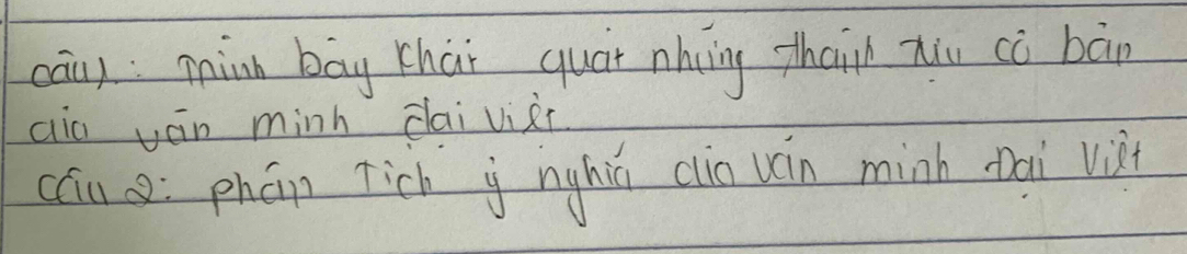 cān) : minn bāy chāi quár nhing thain xiu cò bàn 
aia ván minh dai vièi 
cáu : phán Tich j nghiú cin ván minh nai vi