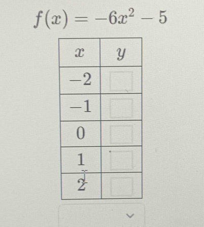 f(x)=-6x^2-5