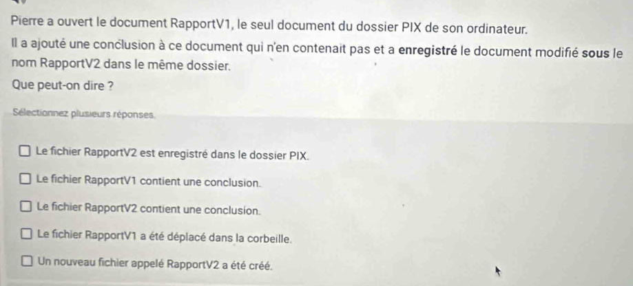 Résolu Pierre A Ouvert Le Document Rapportv1 Le Seul Document Du