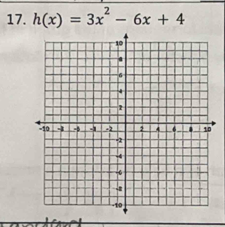 h(x)=3x^2-6x+4