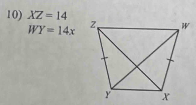 XZ=14
WY=14x