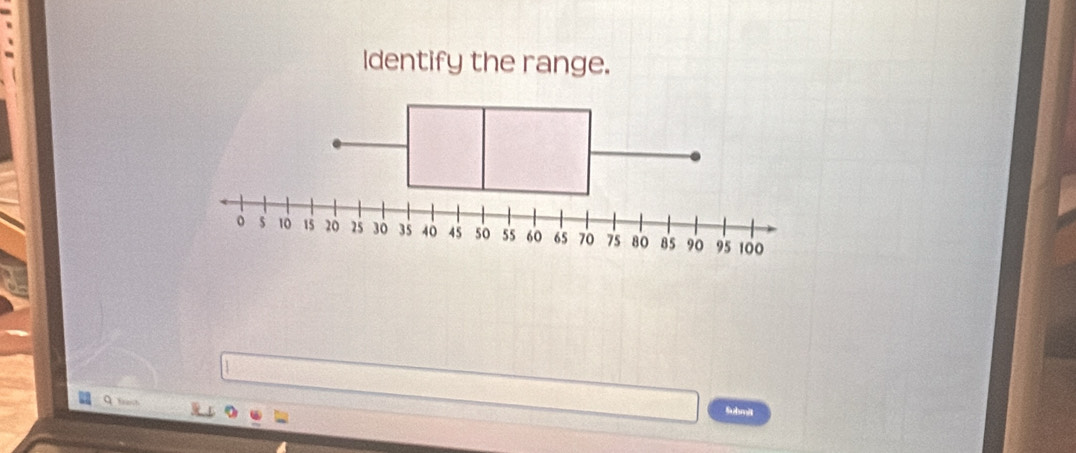 ldentify the range. 
Submit