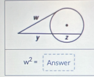 w^2=Answer