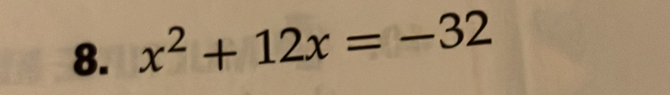 x^2+12x=-32