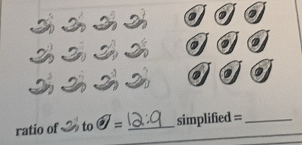 ratio of to = _simplified =_