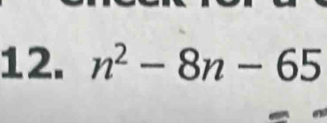 n^2-8n-65