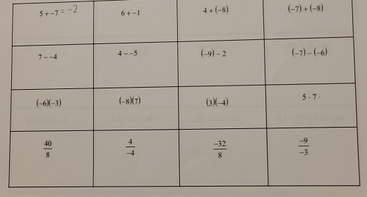 4+(-8) (-7)+(-8)