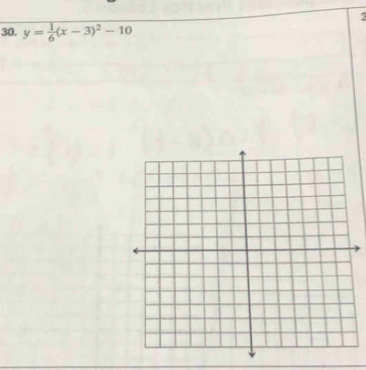 y= 1/6 (x-3)^2-10