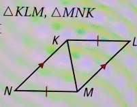 △ KLM, △ MNK