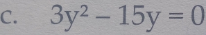 3y^2-15y=0