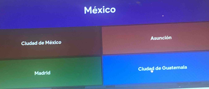 México
Ciudad de México Asunción
Madrid Ciudad de Guatemala