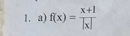 f(x)= (x+1)/|x| 