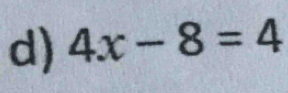 4x-8=4