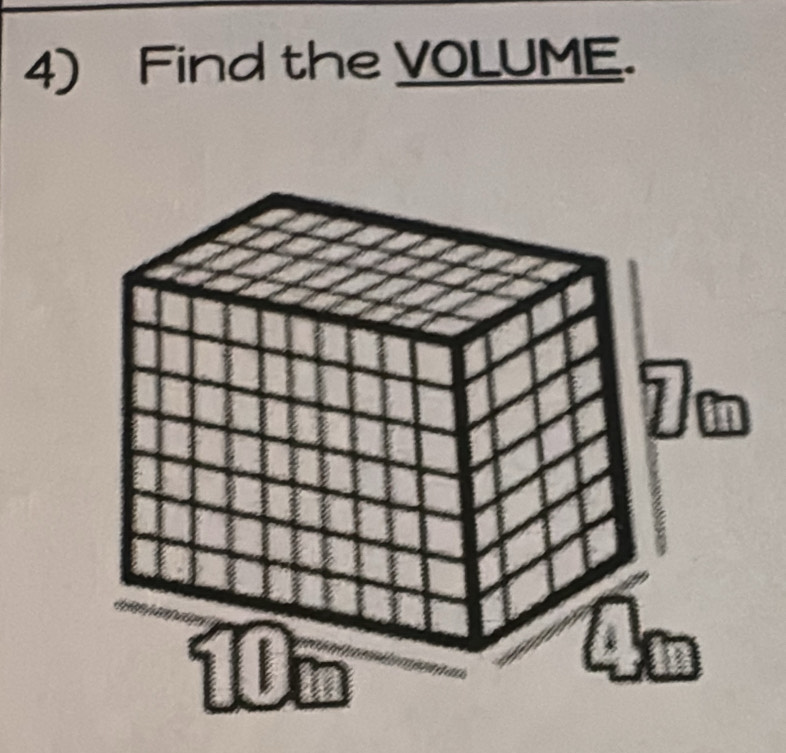 Find the VOLUME.