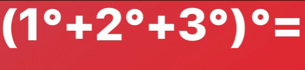 (1°+2°+3°)^circ =