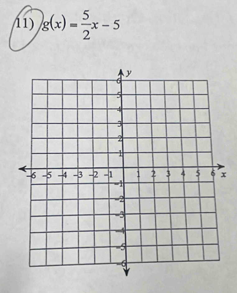 g(x)= 5/2 x-5