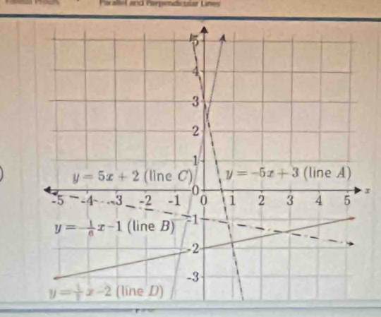 Parallel and Parpendicular Lines
r