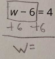 w-6|=4