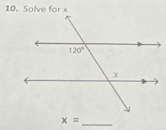 Solve for x
_
x=