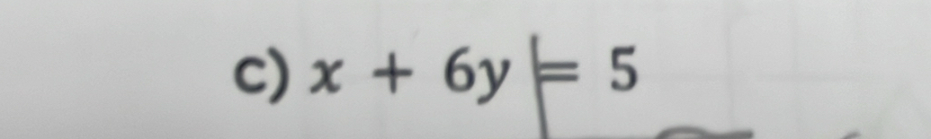 x+6y=5