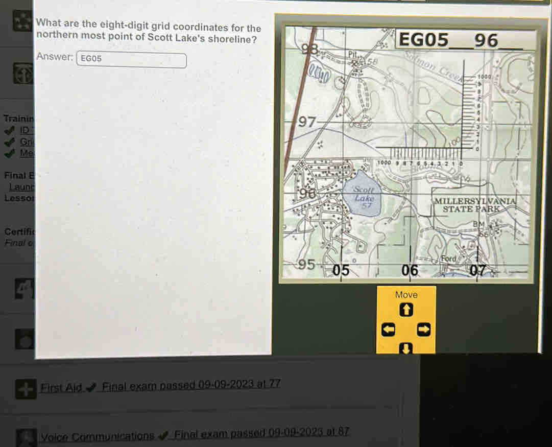 Solved: What are the eight-digit grid coordinates for the northern most ...