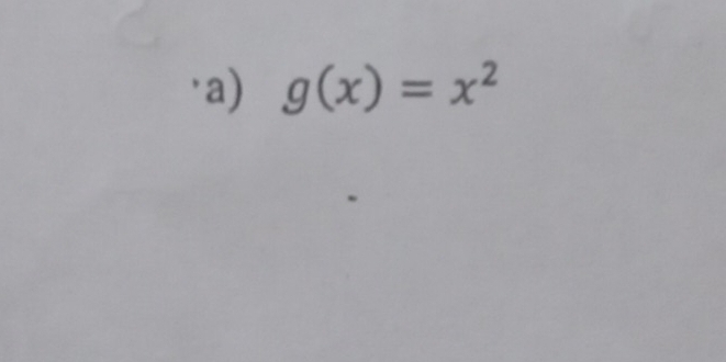 g(x)=x^2