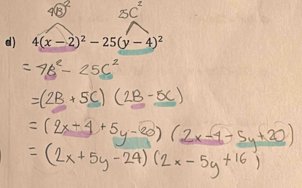 4(x-2)^2-25(y-4)^2