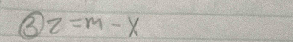 2=m-x