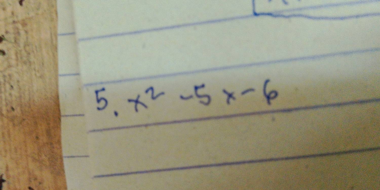 x^2-5x-6