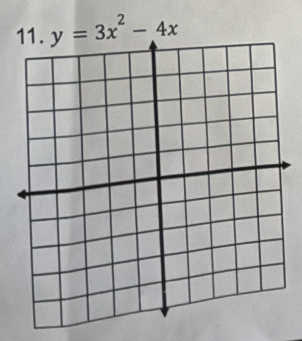 y=3x^2-4x