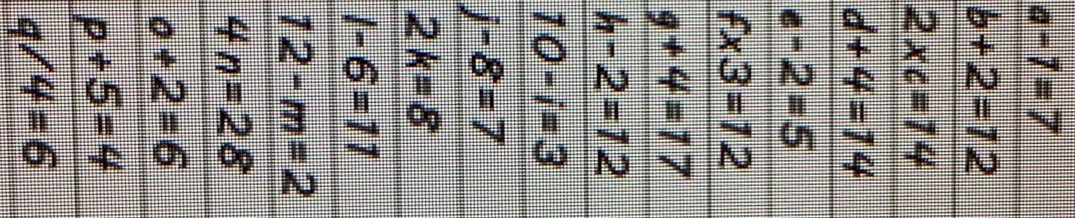 a-7=7
q/4=6