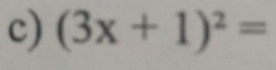 (3x+1)^2=