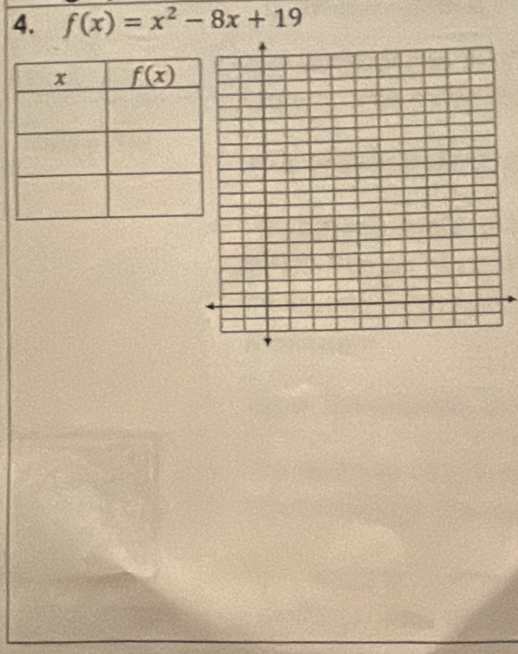 f(x)=x^2-8x+19