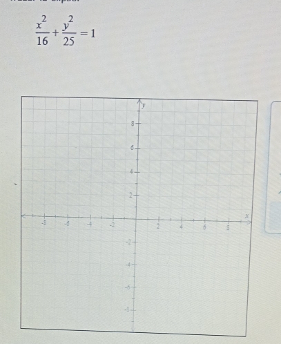  x^2/16 + y^2/25 =1