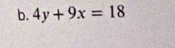 4y+9x=18