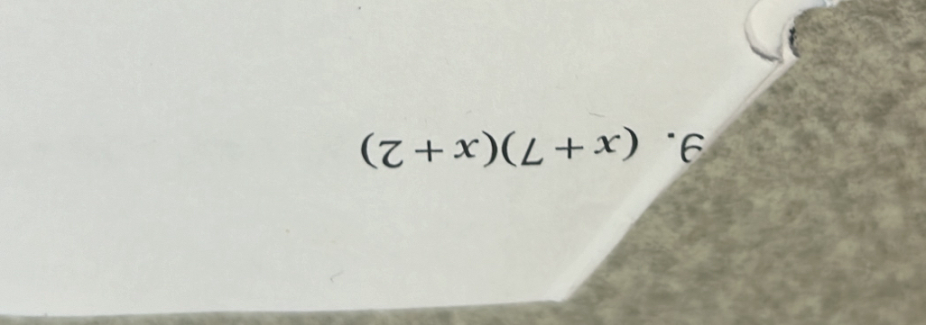 (x+7)(x+2)