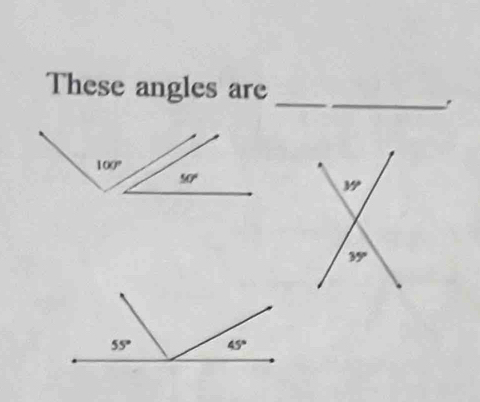 These angles are__
100°