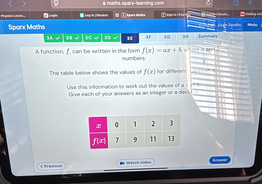 Solved: maths.sparx-learning.com Physics Lesso... × Login Log in ...