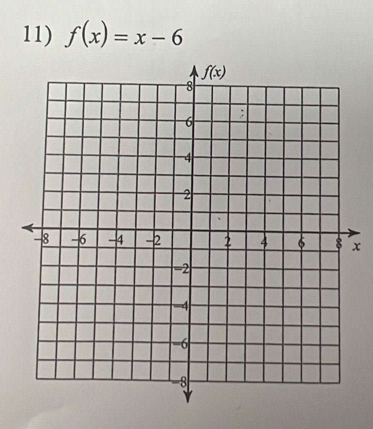 f(x)=x-6
x