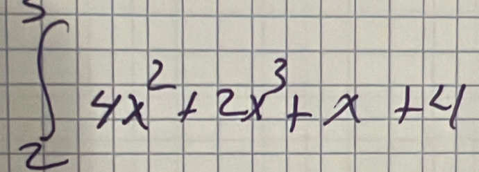 ∈t _0^(34x^2)+2x^3+x+4