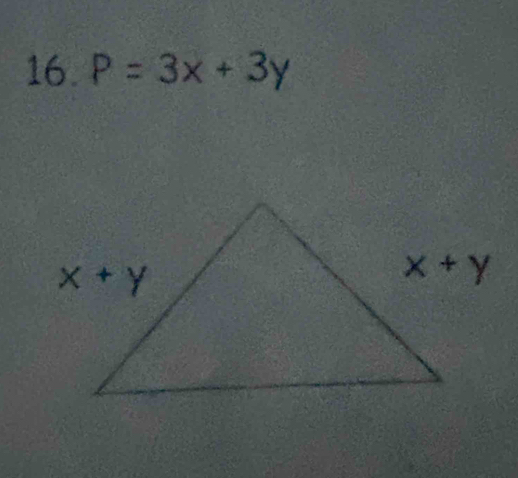 P=3x+3y