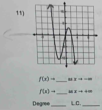 f(x) _as x -∞
f(x) _as xto +∈fty
Degree_ L.C._