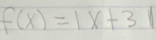 f(x)=1x+3 y= 1/3 