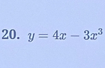 y=4x-3x^3